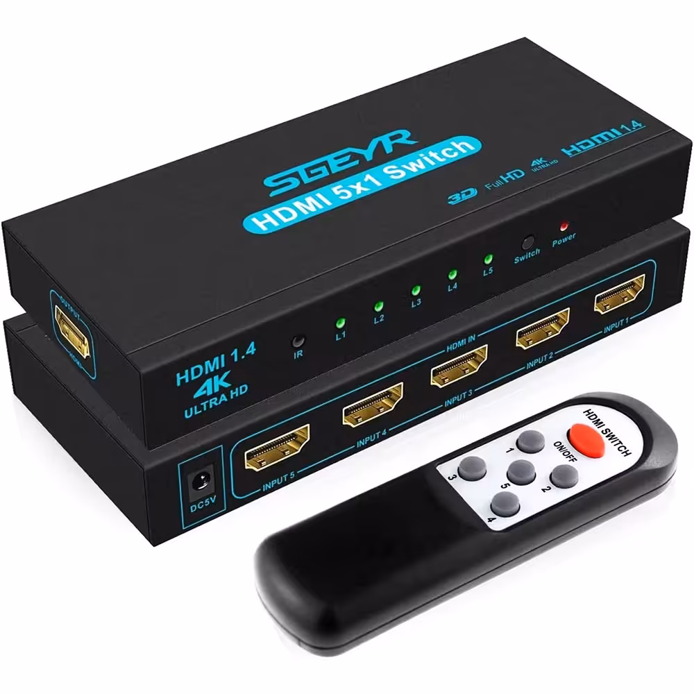 سوئیچ 5 در1 HDMI برند SGEYR