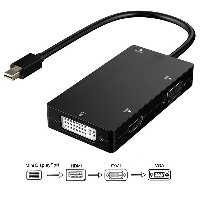 تبدیل Mini DisplayPort to DVI/HDMI/VGA دی نت D-Net