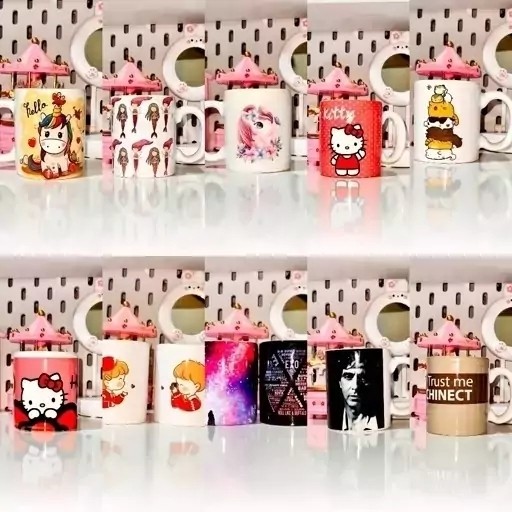 ماگ چای و قهوه طرحدار مدل یونیکورن و گربه ای فانتزی کیوت و دلبر به انتخاب خودتون ( ارسال رایگان )