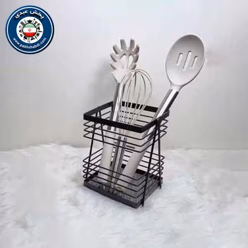 استند فلزی کفگیر و ملاقه پایه مثلث