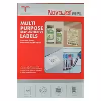 کاغذ A4 مدل پشت چسبدار طرح نواجت مات بسته 100 عددی