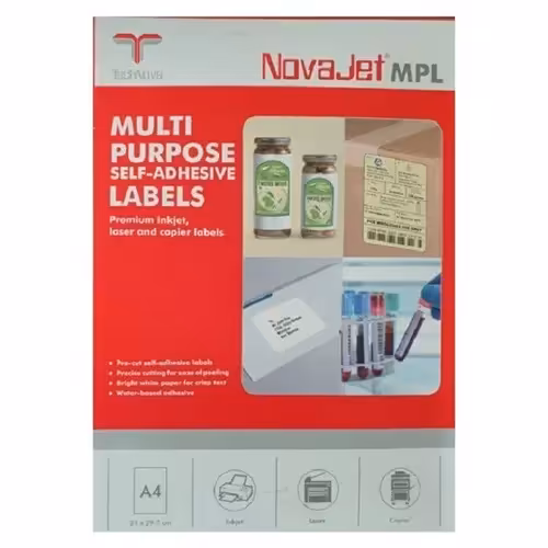 کاغذ A4 مدل پشت چسبدار طرح نواجت مات بسته 100 عددی