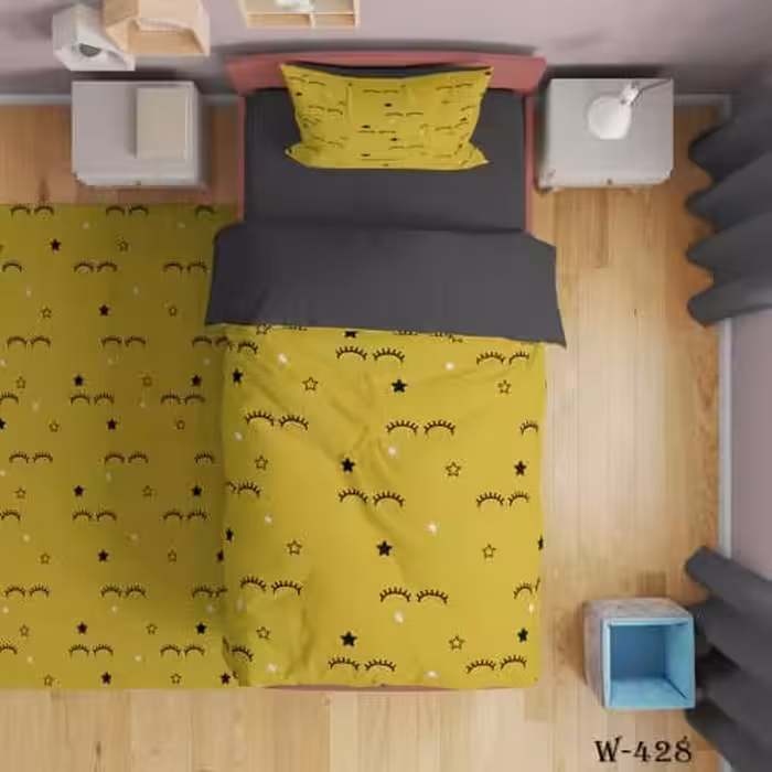 روتختی یک نفره(یکنفره) دخترانه و پسرانه طرح پلک سه بعدی جنس میکروتترون 