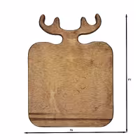 تخته گوشت مدل مربع طرح دسته گوزن کد 05