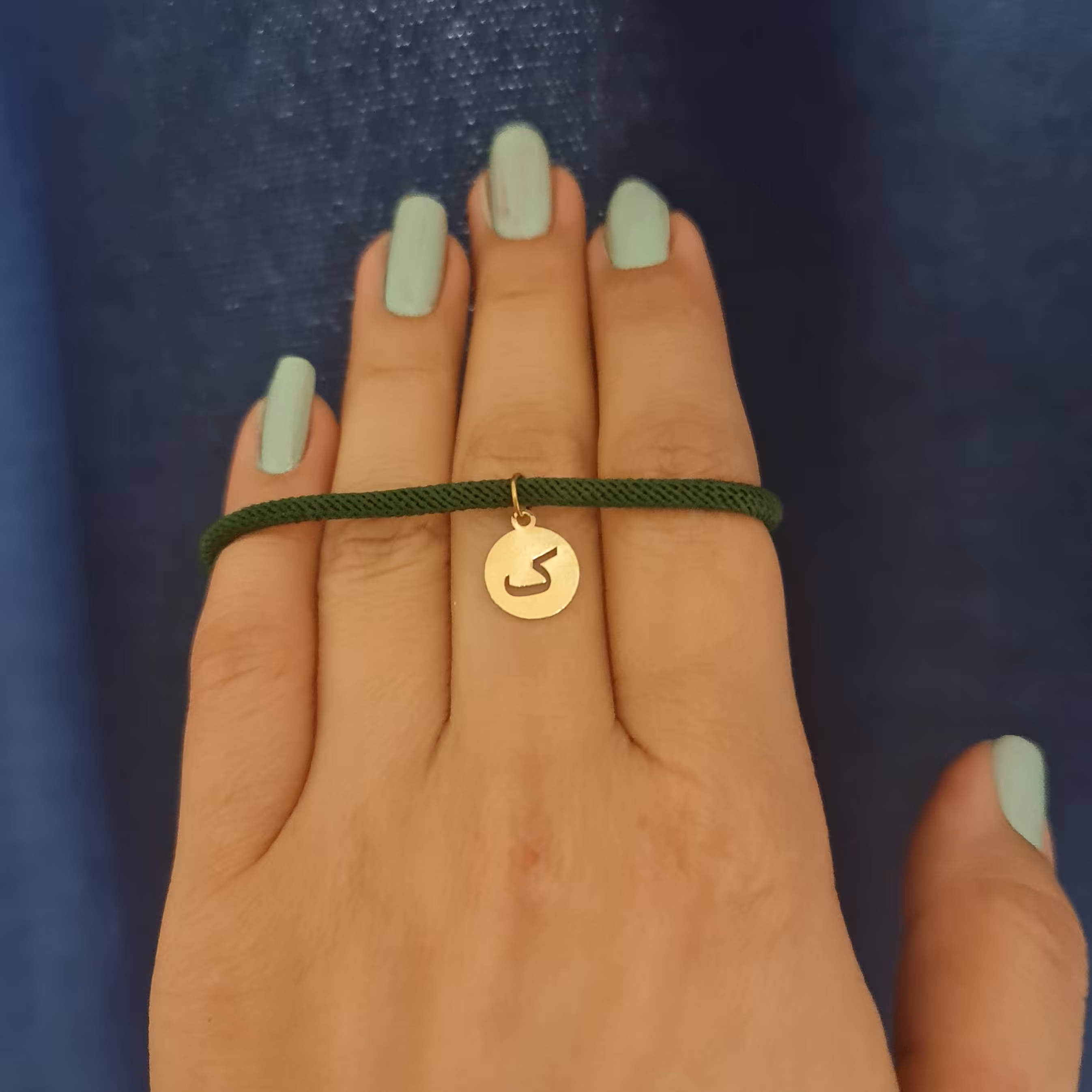 حرف ک دستبند طلا 18 عیار 