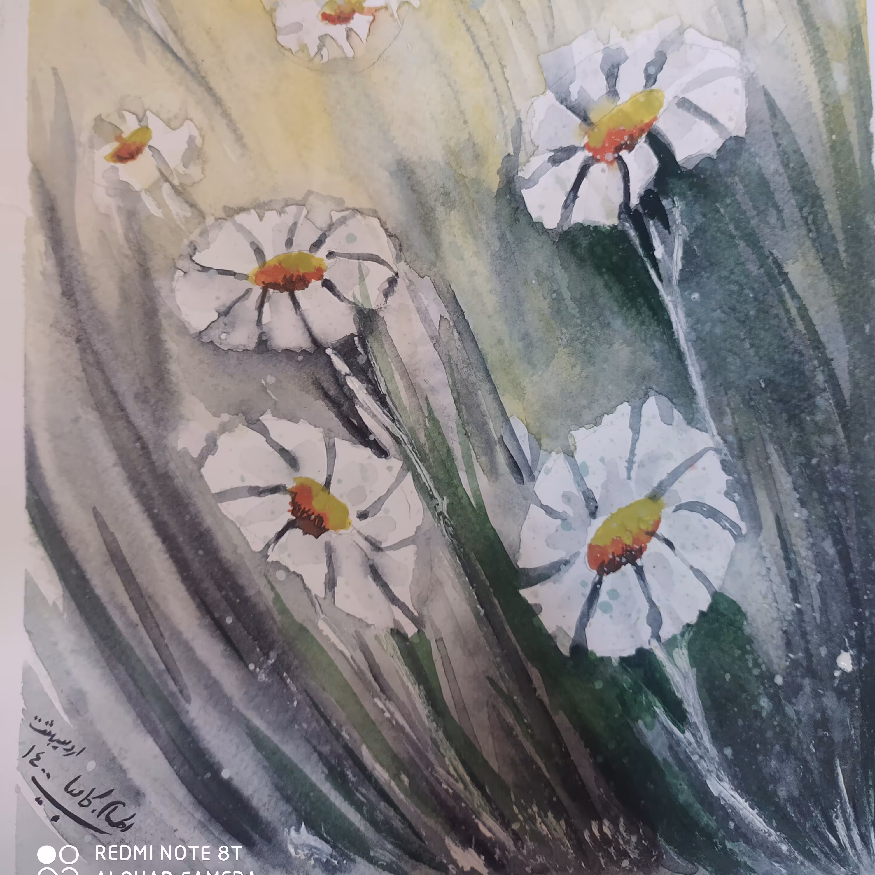 نقاشی آبرنگ بدون قاب در سایز 20در25سانتی متر بدون واسطه