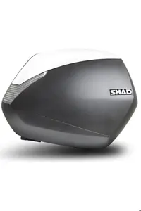کیف موتورسیکلت مشکی کیسه جانبی موتور سیکلت SH 36W تور موتوری سیاه پوشش سفید ebakbak