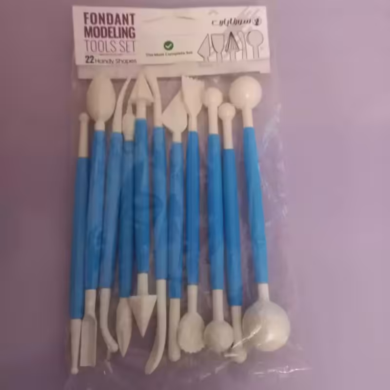 ابزار 11 عددی فوندانت آبی رنگ درجه یک