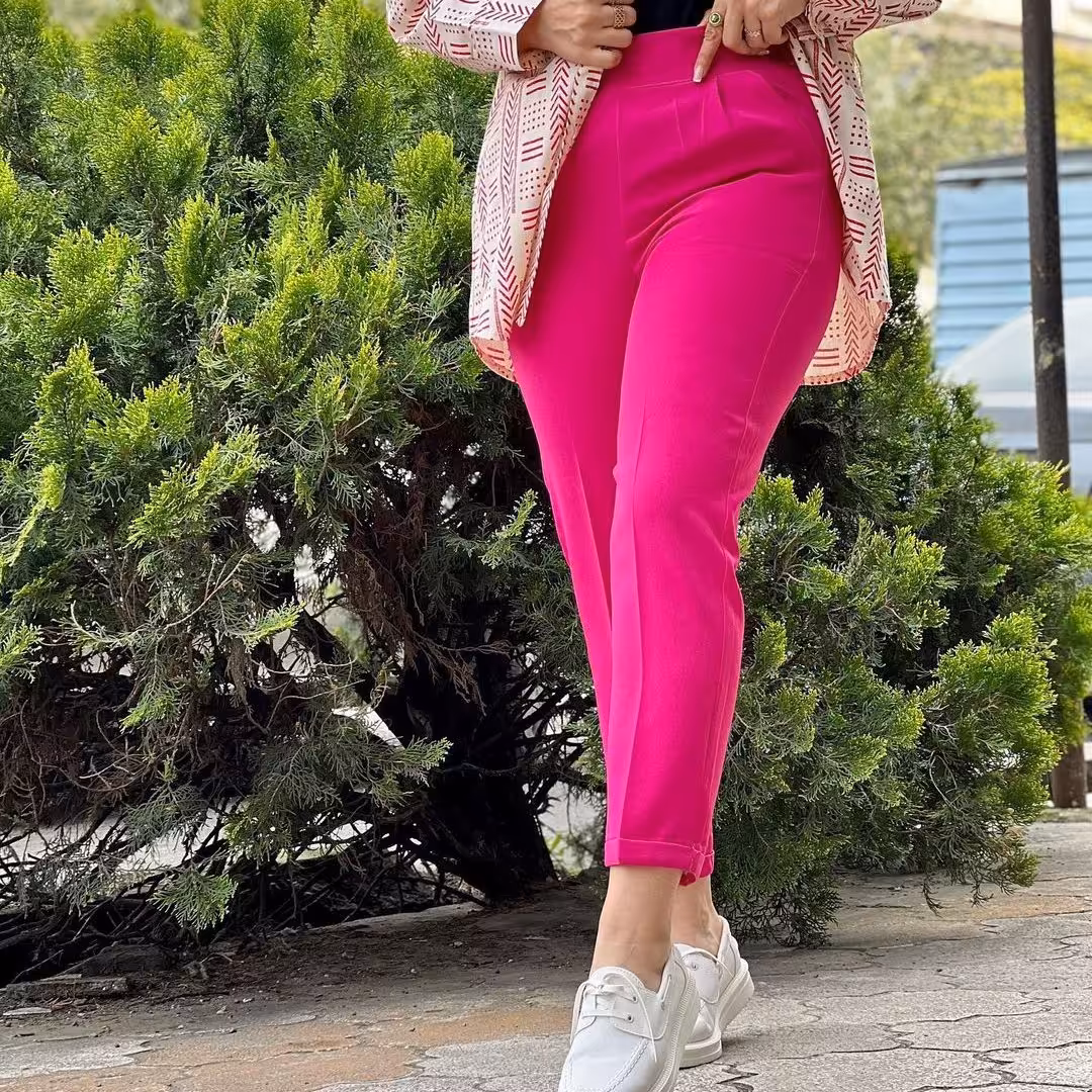 شلوار زنانه  مام مازراتی پشت کمر کشی از سایز38تا50