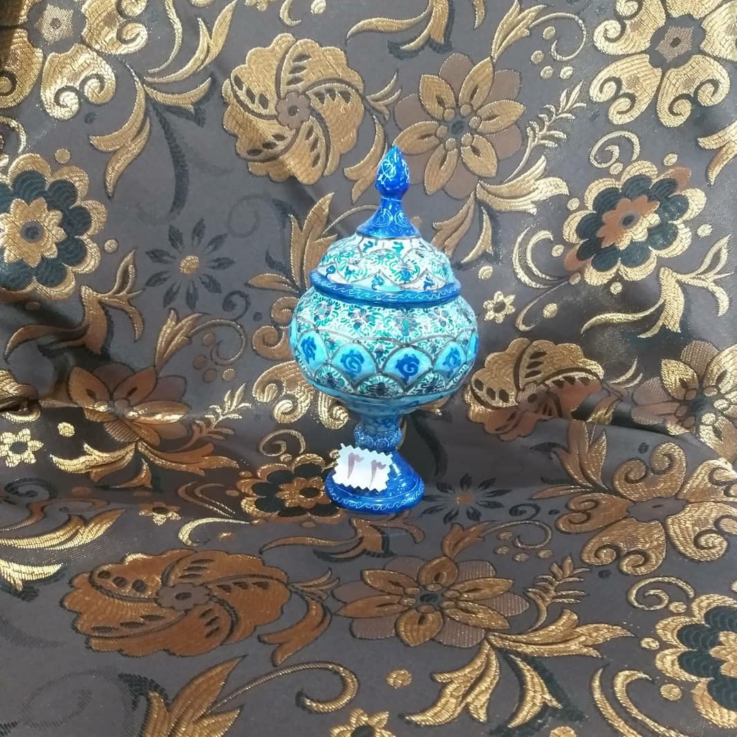 شکلات خوری مینا کاری کد 33 ارتفاع 23 سانت قابل شستشو