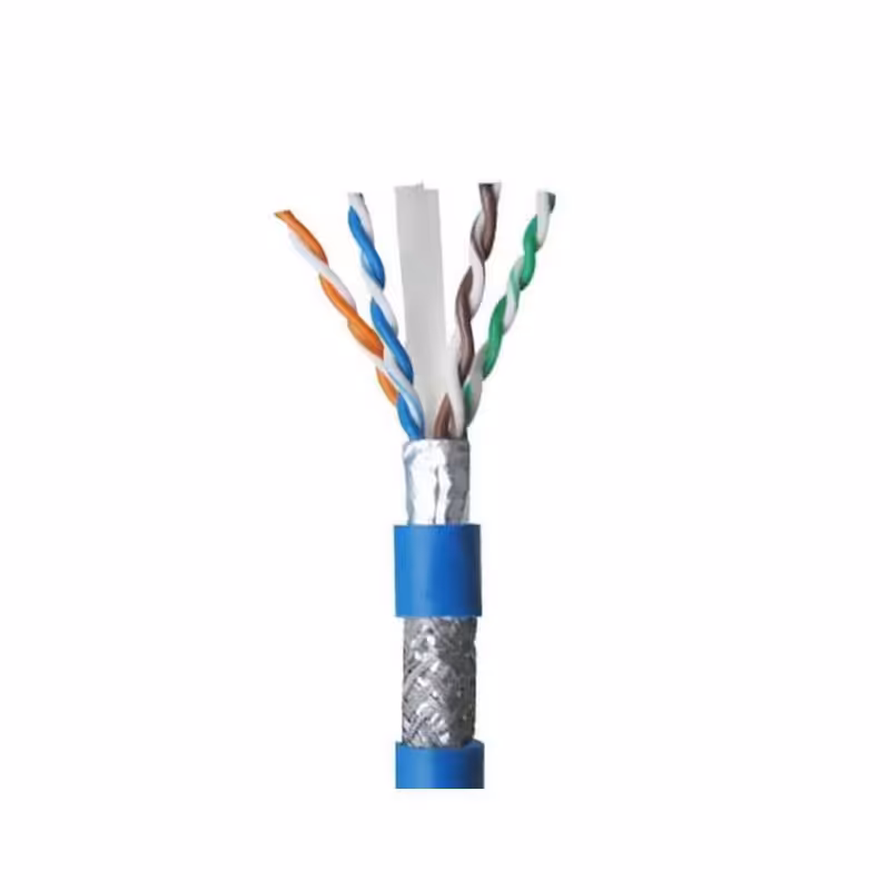 کابل شبکه لگراند Cat6 sftp تمام مس تست فلوک چنل روکش PVC‌