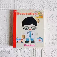 پازل کتابی مبتدی چوبی طرح مشاغل 1 (رافولین گیمز)