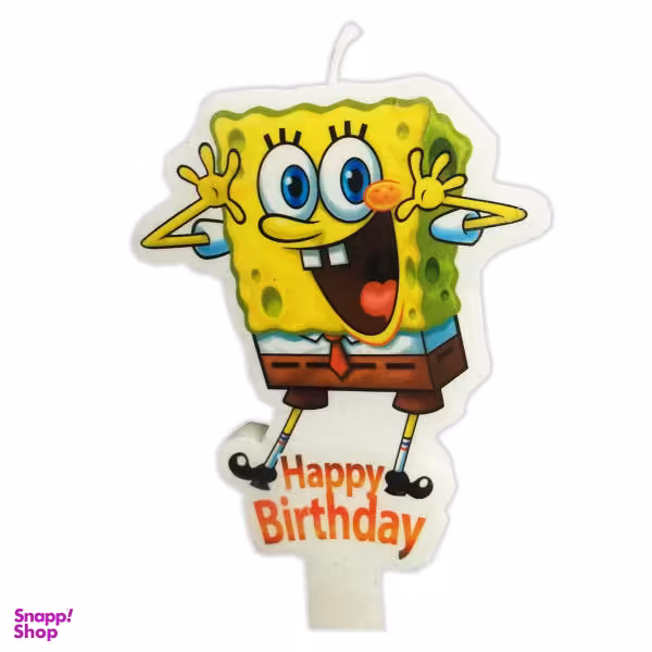 شمع تولد طرح باب اسفنجی