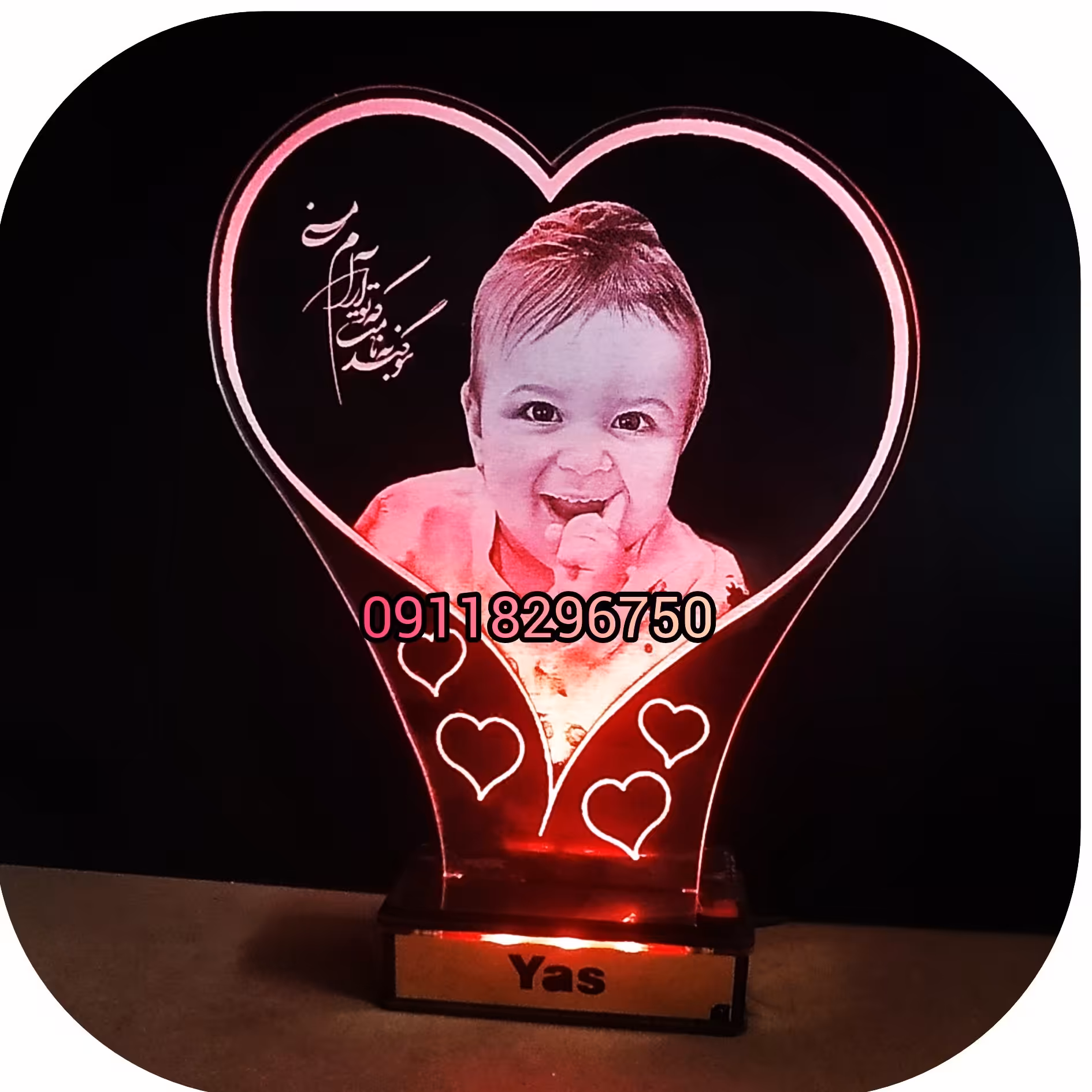 بالبینگ آباژور چهره 25سانت تک نور  