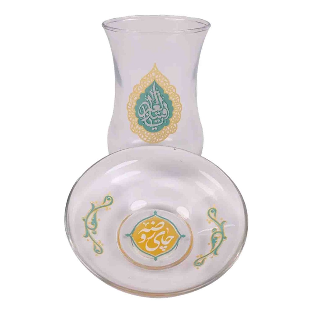 استکان و نعلبکی 6 عدد یا قتیل العبرات محرم روضه اربعین