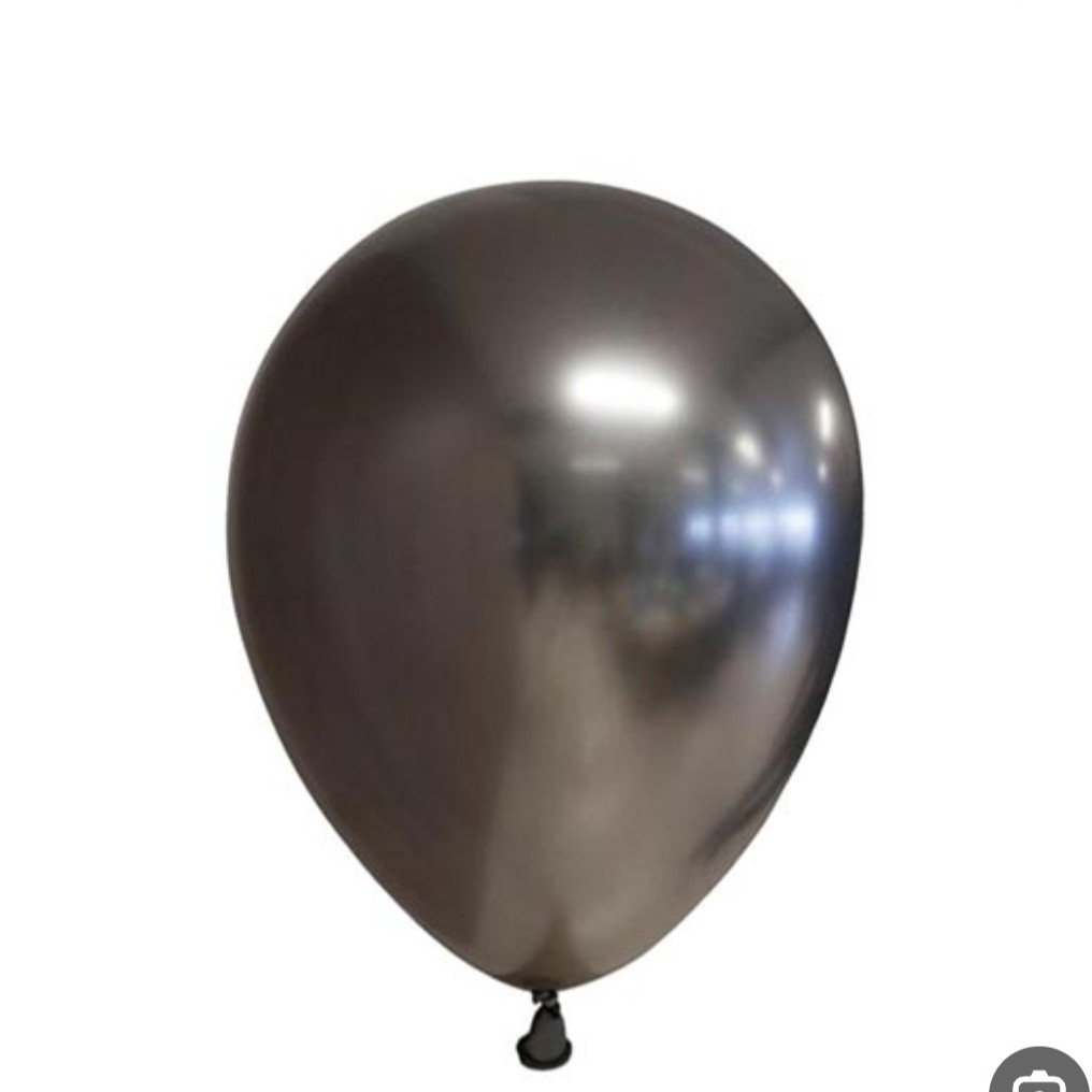 بادکنک مشکی کروم 12 اینچ بسته 50 عددی