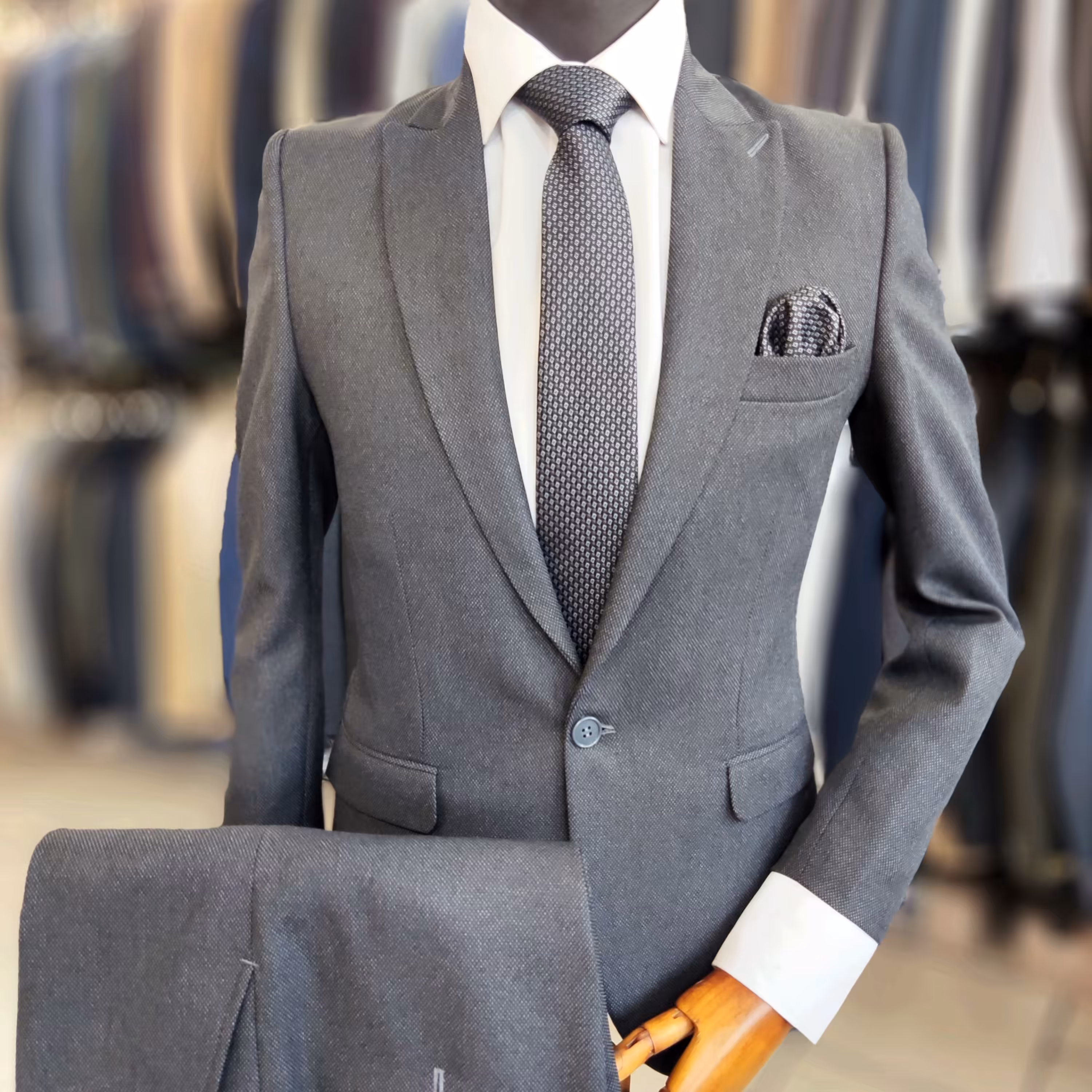 کت و شلوار مردانه جودون طوسی تیره