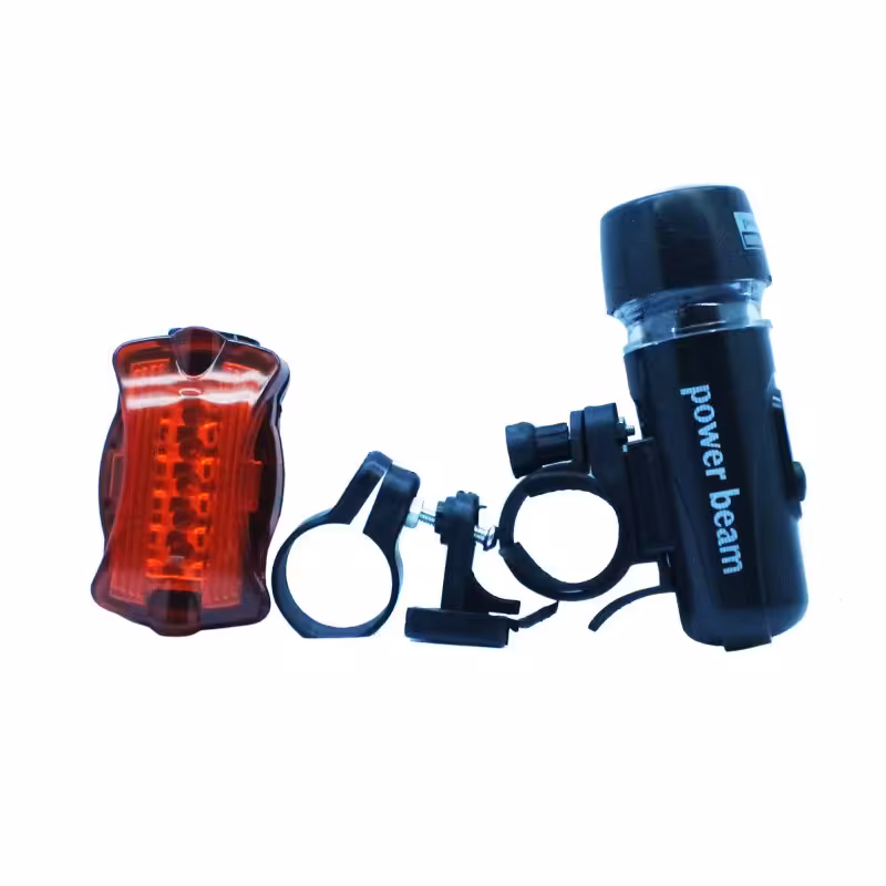 چراغ ست جلو و عقب دوچرخه باطری خور مدل WJ-101