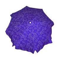 سایه بان قطر دو متر با پارچه نانو طرح گل دار،آب گریز رنگ آبی،مسافرتی