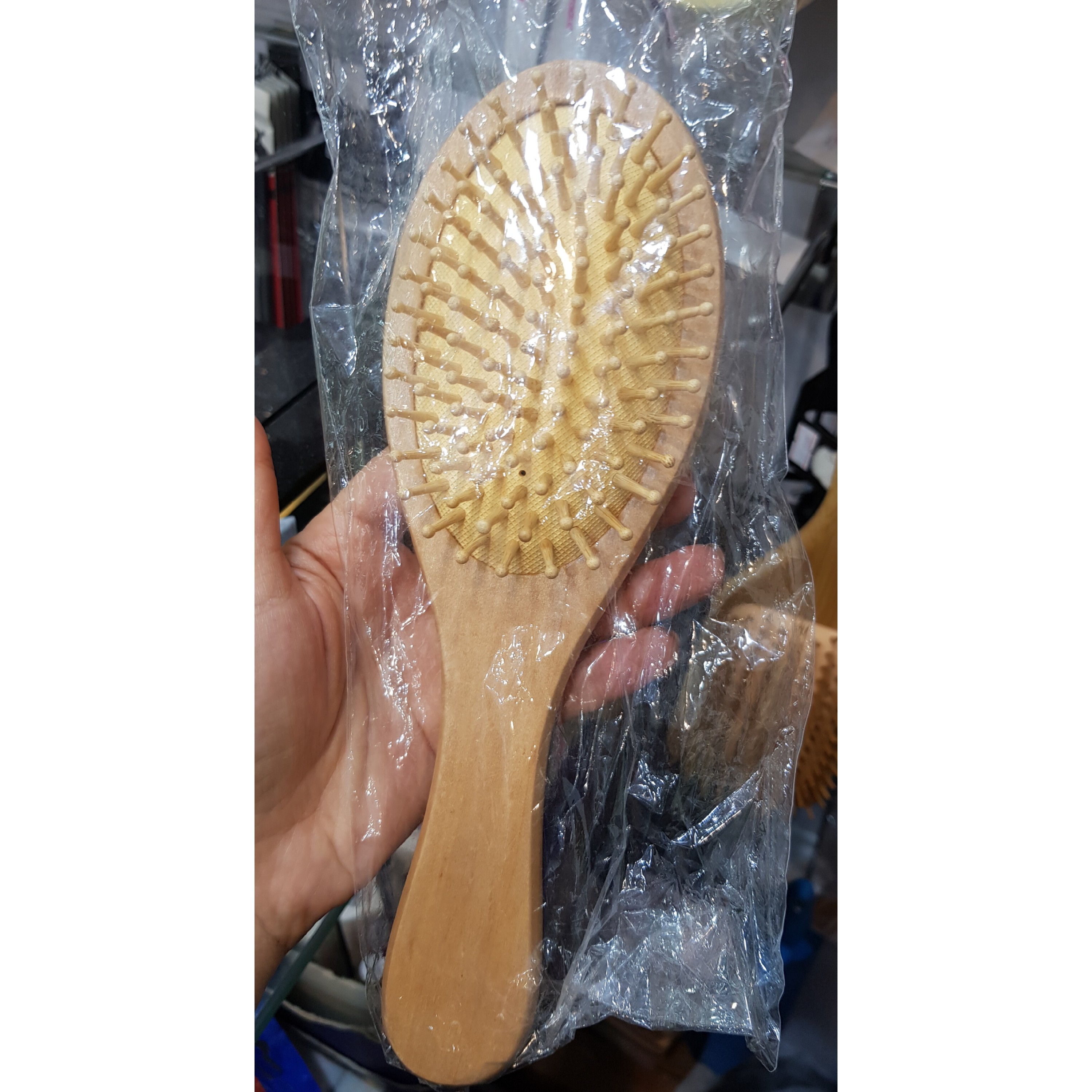 برس مو تمام چوب بیضی