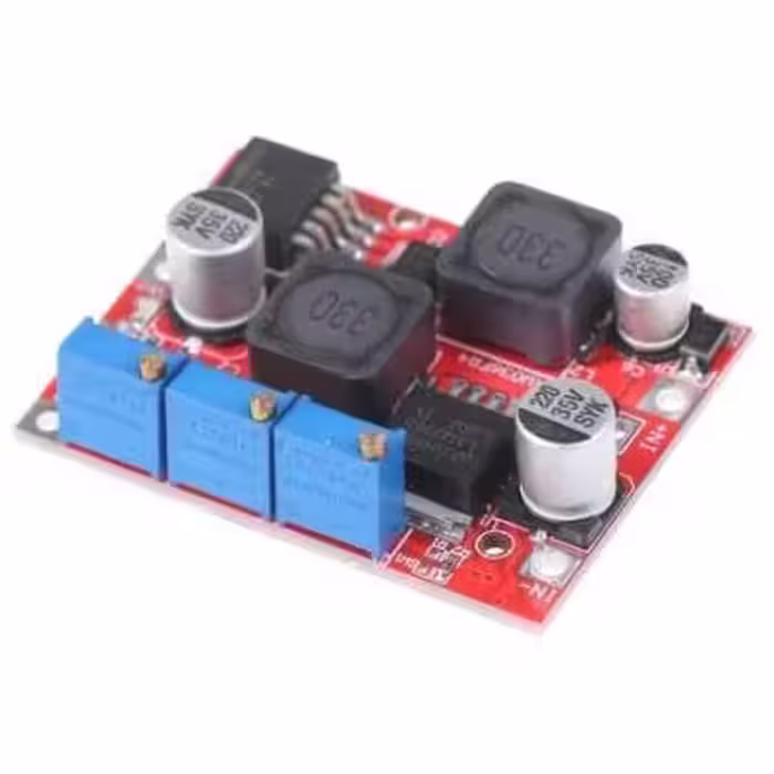 ماژول مبدل DC-DC کاهنده و افزاینده LM2596-LM2577 با امکان کنترل جریان خروجی