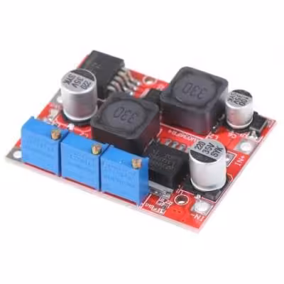 ماژول مبدل DC-DC کاهنده و افزاینده LM2596-LM2577 با امکان کنترل جریان خروجی