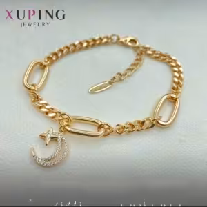 دستبند طرح ماه و ستاره