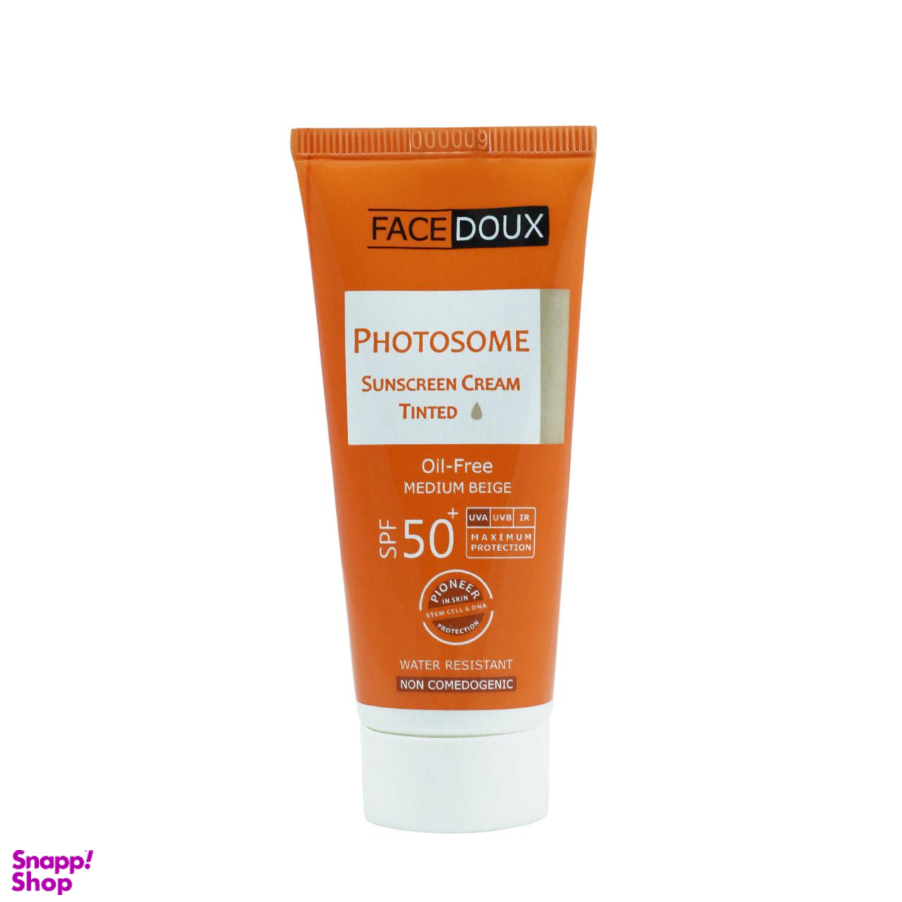 کرم ضد آفتاب فیس دوکس (Face Doux) سری Photosome با SPF50 مناسب پوست های چرب رنگ بژ متوسط حجم 40 میلی لیتر
