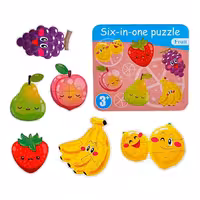 پازل با قوطی فلزی مدل میوه کد JX-604