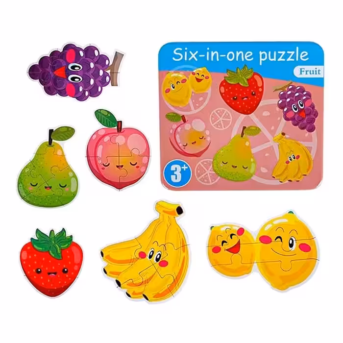 پازل با قوطی فلزی مدل میوه کد JX-604