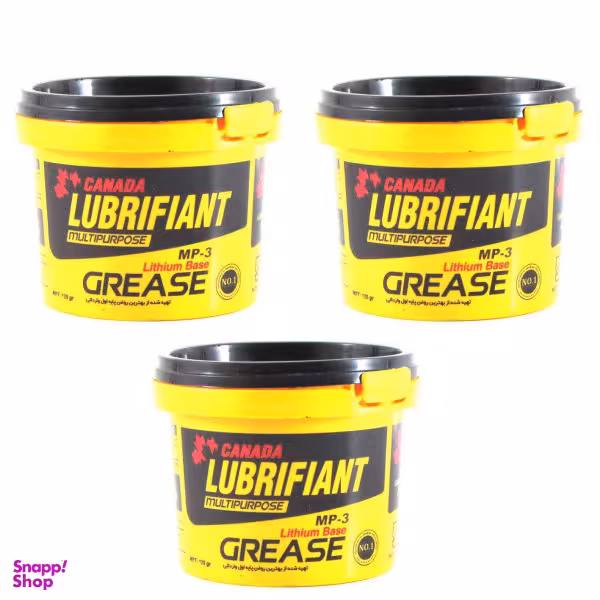 گریس نسوز کانادا لوبریفنت مدل MP-3 Lithium Base حجم 115 میلی لیتر بسته سه عددی