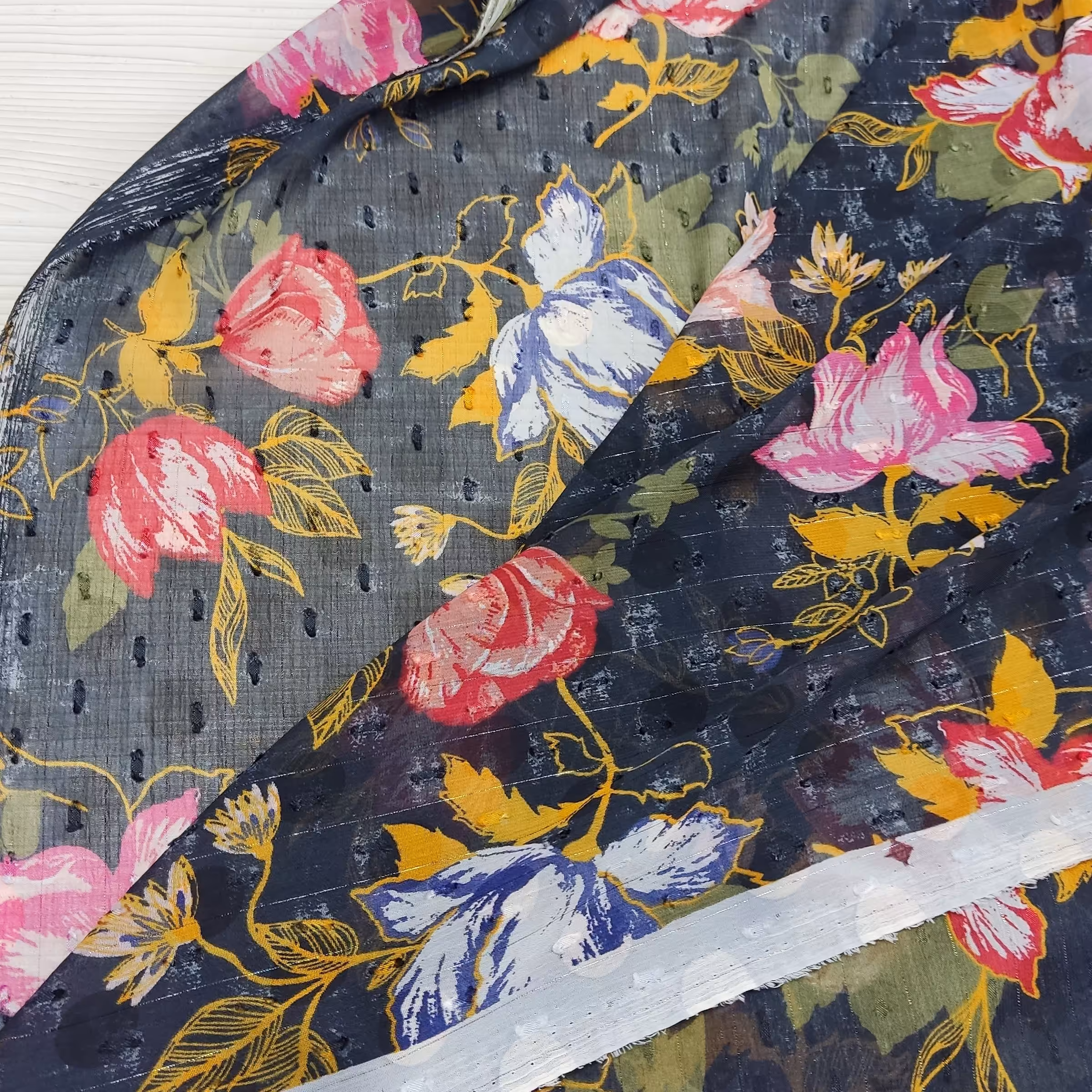 پارچه حریر پاپیونی.درجه یک.عرض 150