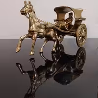 کالسکه تک اسب برنزی