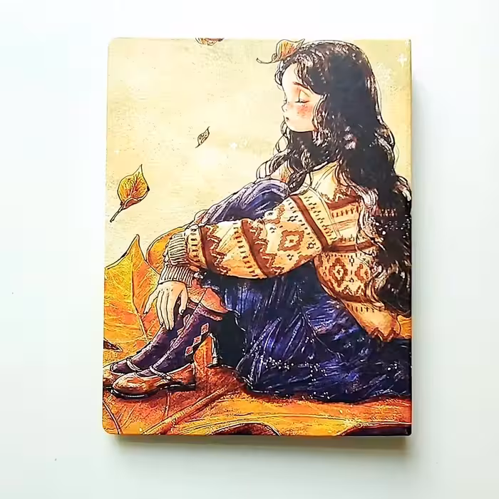 کلاسور  26 حلقه سویل طرح دختر پاییزی