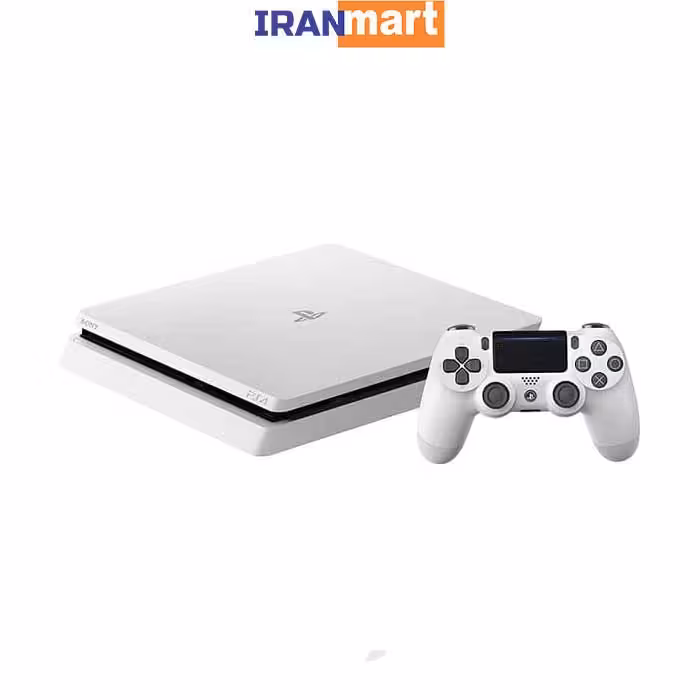 کنسول پلی استیشن 4 اسلیم استوک سونی 500 گیگابایت PS4 Slim با دو دسته - فروشگاه اینترنتی ایران مارت