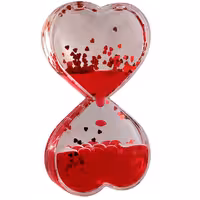 ساعت شنی ژله ای قرمز (ساعت شنی روغنی)