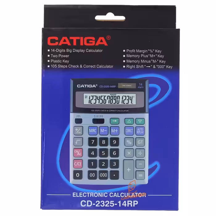 ماشین حساب رومیزی کاتیگا مدل CD-2325-14RP