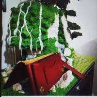 کیف پول دستی چرم طبیعی و دست دوز