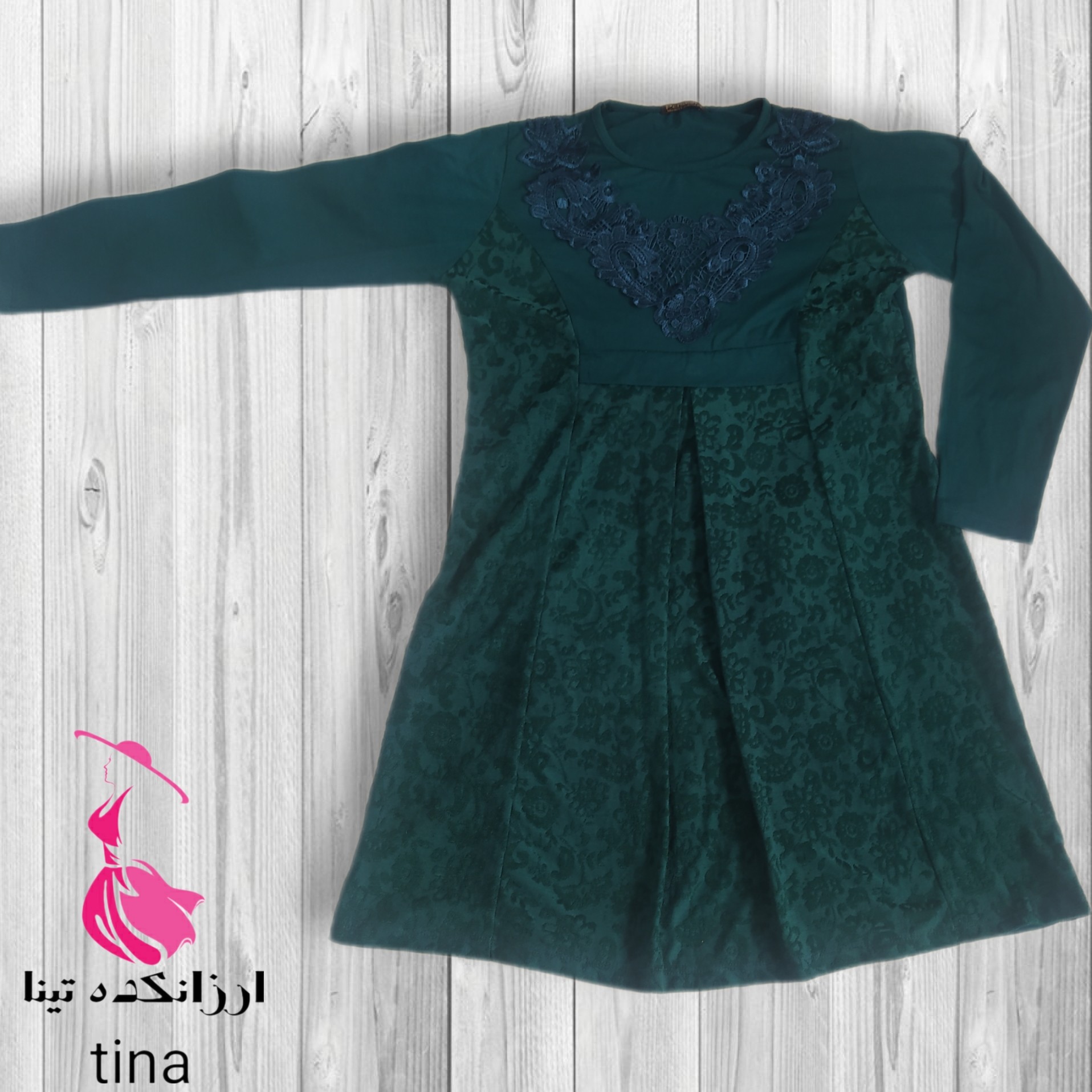 تونیک فیروزه ای سایز بزرگ