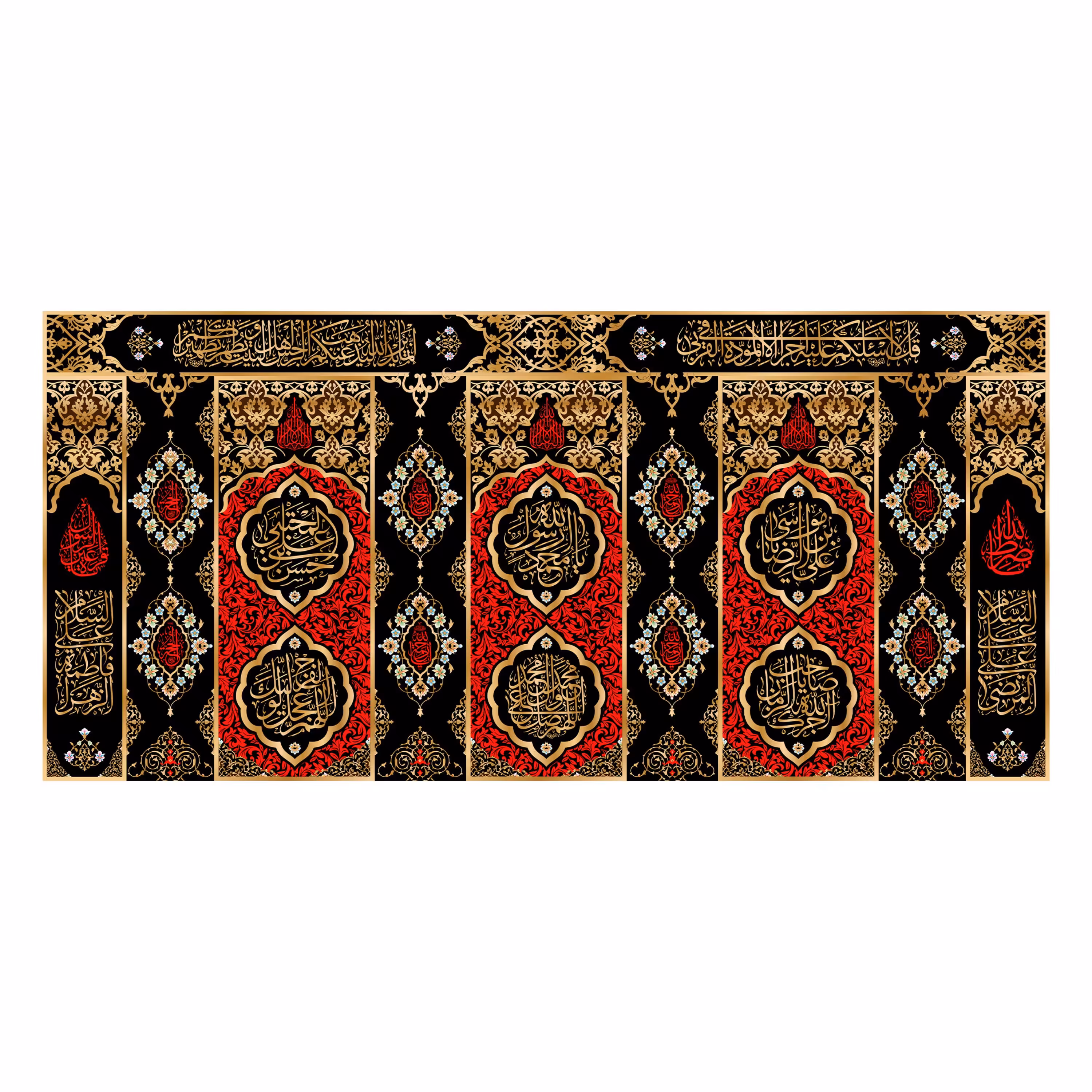 کتیبه پشت مبری ویژه اخر ماه صفر کد8156سایز150x70سانتی متر