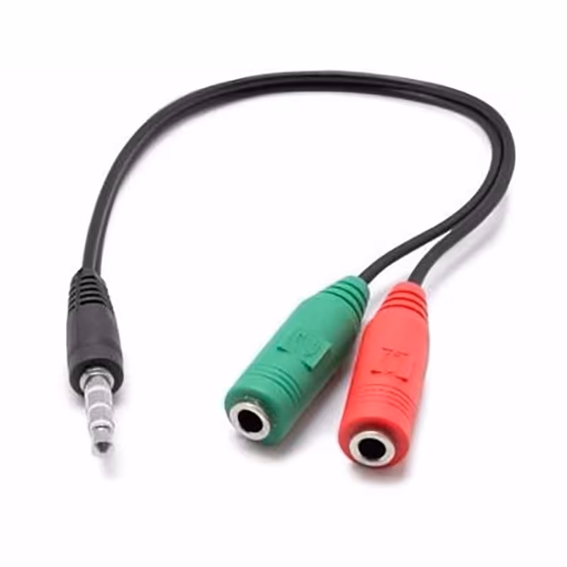 تبدیل 1 نری 2 مادگی صدا و میکروفن