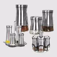 سرویس بانکه 16 پارچه عروس استیل یونیک کد 1403