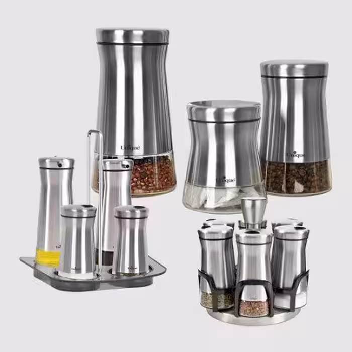 سرویس بانکه 16 پارچه عروس استیل یونیک کد 1403