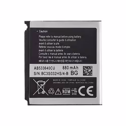 باتری اصلی گوشی سامسونگ S3600  AB533640CU
باتری اورجینال قدیمی samsung
تاشو 3600 / 3310 / 330 / 400/ 600/ 268 / 3110