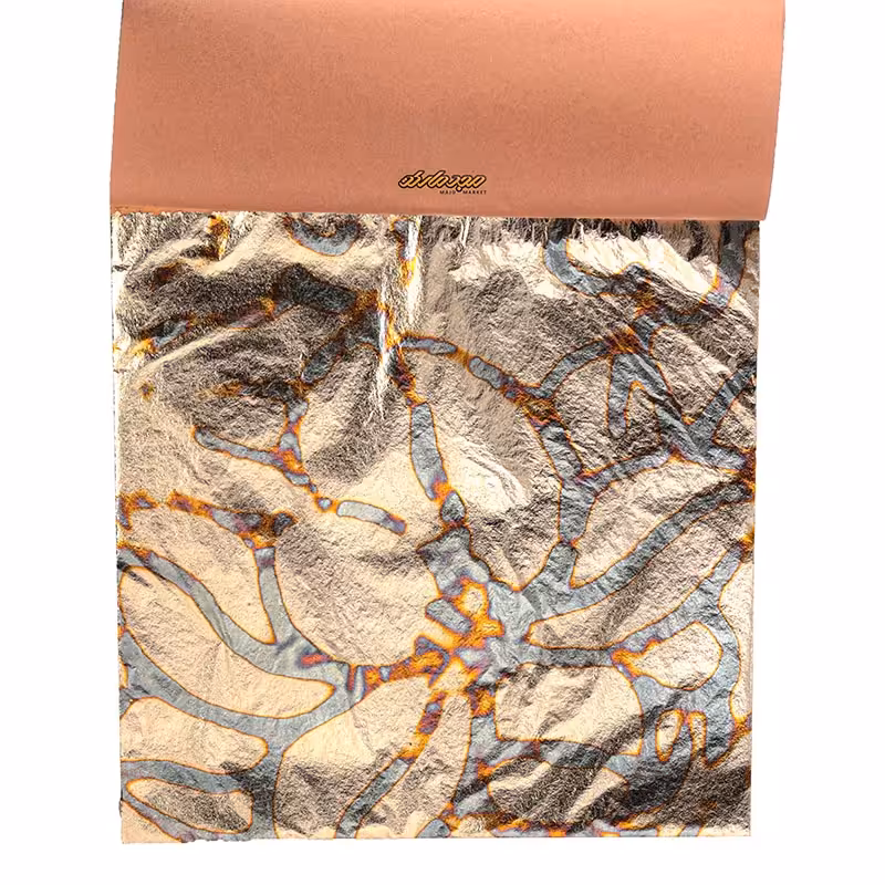 ورق طلا طرح دار 25 برگی کد 22 صنایع هنری آرتیست