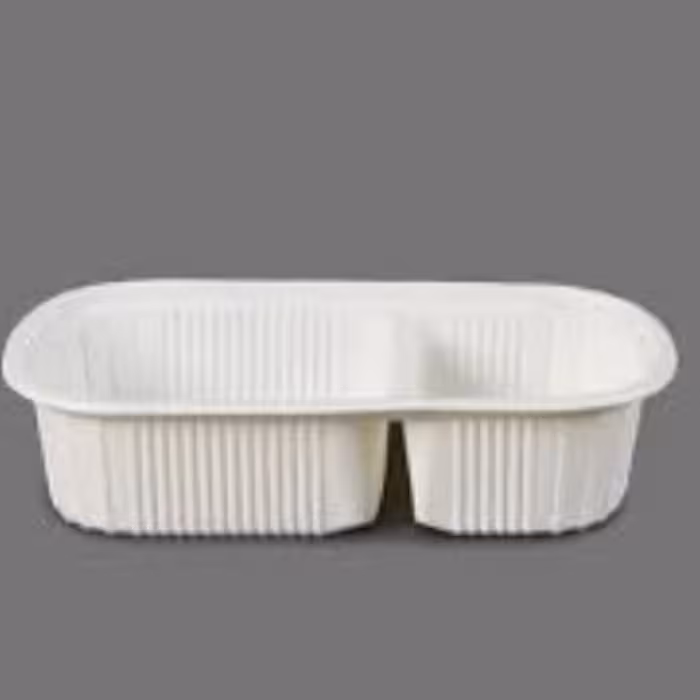 ظرف دو خانه گیاهی(بسته 200تایی)