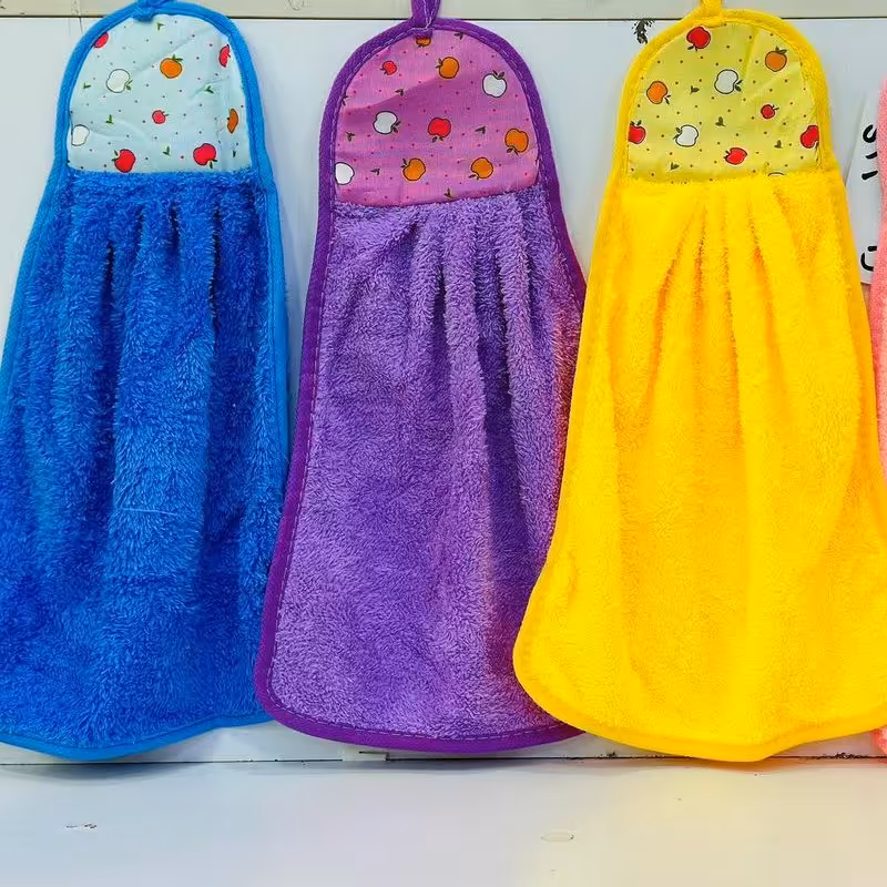 دستمال آویز حوله ای آشپزخانه طرح گلابی آبگیری خیلی خوب