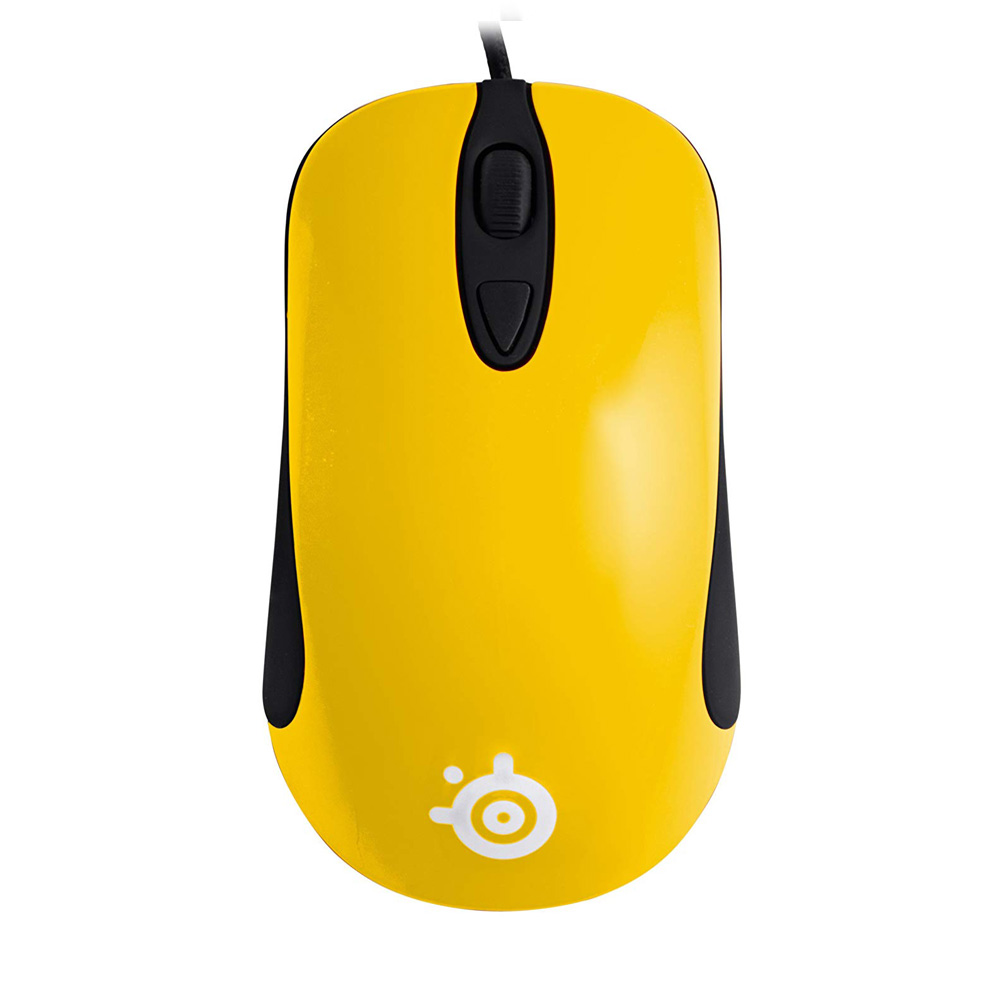 قیمت و خرید ماوس گیمینگ باسیم استیل سریز مدل Kinzu v2 Yellow | یاس ارتباط
