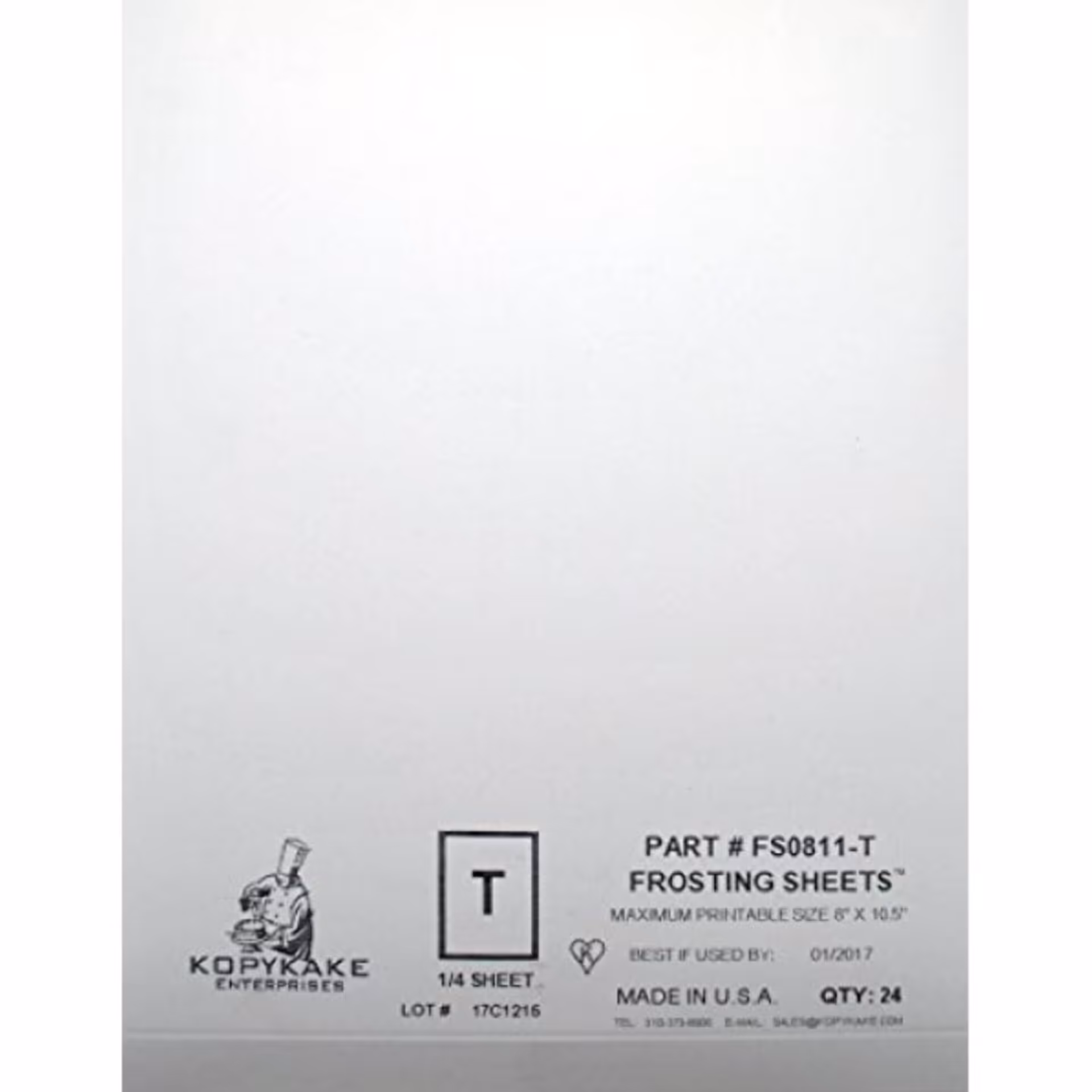 کاغذ خوراکی KOPYKAKE آمریکا سایز A4 (24برگ)