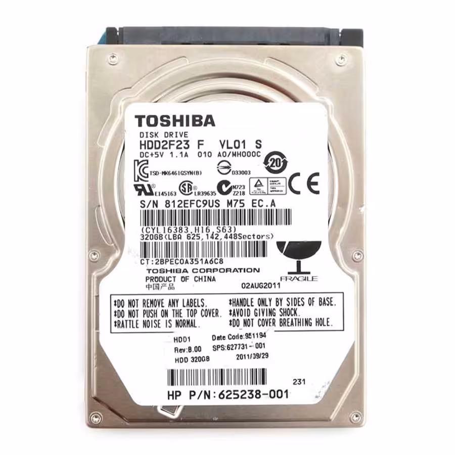 قیمت و خرید هارد اینترنال لپ تاپ توشیبا ظرفیت 320 گیگابایت | یاس ارتباط